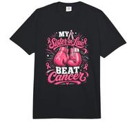 My Sister-In-Law Beat Cancer - Guantes de Boxeo para cáncer de Mama Comfort Colors Adult Heavyweight T-Shirt