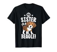 My Sister Is A Beagle Shirt Kids Beagle Shirt Girl Dog Gift Camiseta