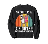 My Sister Is a Fighter Breast Cancer Awareness Support Gifts Sudadera