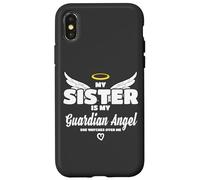 My Sister Is My Guardian Angel She Watches Over Me In Memory Carcasa para iPhone X/XS