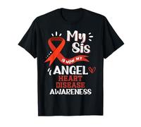My Sister is Not My Angel Heaven Heart Disease Concientización Camiseta