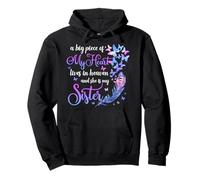 My Sister Lives In Heaven Frases conmemorativas Hermano Hermana Sudadera con Capucha