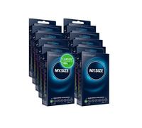 MY.SIZE Classic Condones talla 1 | Ancho 47 mm | Paquete Maxi 100 unidades | Preservativos premium extra delgados | Ultra sensibles y delicados | Grosor 0,07 mm | Veganos