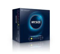 MY.SIZE Classic Condones talla 2 | Ancho 49 mm | Megapack 80 unidades | Preservativos premium extra delgados | Ultra sensibles y delicados | Grosor 0,07 mm | Veganos