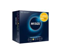 MY.SIZE Classic Condones talla 2 I Ancho 49 mm I Megapack 80 unidades I Preservativos premium extra delgados I Condones ultra sensibles y delicados I Grosor 0,07 mm I Condones veganos