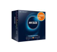 MY.SIZE Classic Condones talla 4 | Ancho 57 mm | Megapack 80 unidades | Preservativos premium extra delgados | Ultra sensibles y delicados | Grosor 0,07 mm | Veganos