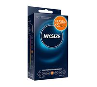 MY.SIZE Classic Condones talla 4 | Ancho 57 mm | Paquete estándar 10 unidades | Preservativos premium extra delgados | Ultra sensibles y delicados | Grosor 0,07 mm | Veganos