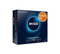 MY.SIZE Classic Condones talla 4 I Ancho 57 mm I Paquete grande 36 unidades I Preservativos premium extra delgados I Condones ultra sensibles y delicados I Grosor 0,07 mm I Condones veganos