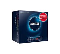 MY.SIZE Classic Condones talla 5 | Ancho 60 mm | Megapack 80 unidades | Preservativos premium extra delgados | Ultra sensibles y delicados | Grosor 0,07 mm | Veganos