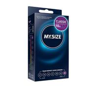 MY.SIZE Classic Condones talla 7 | Ancho 69 mm | Paquete estándar 10 unidades | Preservativos premium extra delgados | Ultra sensibles y delicados | Grosor 0,07 mm | Veganos