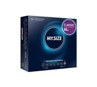 MY.SIZE Classic Condones talla 7 I Ancho 69 mm I Paquete grande 36 unidades I Preservativos premium extra delgados I Condones ultra sensibles y delicados I Grosor 0,07 mm I Condones veganos…
