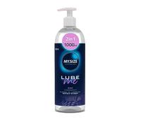 MY.SIZE Lube Me Premium 2en1 Gel lubricante 1000 ml I Lubricante sin olor I Gel lubricante a base de agua y Playgel I Gel lubricante para juguetes y condones de látex I lubricación a base de agua