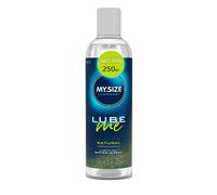 MY.SIZE Lube Me Premium Lubricante Natural 250 ml | Gel lubricante natural y sin olor | Gel de lubricación a base de agua adecuado para juguetes y condones de látex | lubricación a base de agua