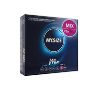 My.Size Mix Condones, tamaño 6, 64 mm, paquete de ventaja, contenido de 28 unidades