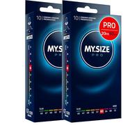 MY.SIZE PRO 20 unidades 60 mm ELITE - Preservativos XXL, látex Vytex altamente purificado para menos olor, muy fáciles de abrir y desenrollar