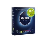 MY.SIZE PRO Condones ÉLITE, talla 2, 49 mm, 3 piezas - Látex Vytex extra puro, fácil de abrir