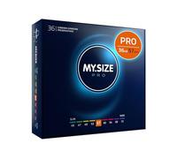 MY.SIZE PRO Condones ÉLITE, talla 4, 57 mm, XXL, 36 piezas - Látex Vytex extra puro, fácil de abrir