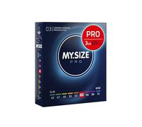 MY.SIZE PRO Condones ÉLITE, talla 5, 60 mm, XL, 3 piezas - Látex Vytex extra puro, fácil de abrir