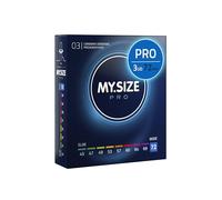 MY.SIZE PRO Condones ÉLITE, talla 8, 72 mm, XXXL, 3 piezas - Látex Vytex extra puro, fácil de abrir