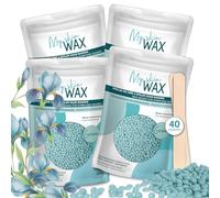My Skin Wax - Perlas de Cera para Depilación Sin Bandas, 800g, Hipoalergénico, Depilatoria Indolora Sin Enrojecimiento, Especial Para Pieles Sensibles Hombre Mujer, Depilar Facial, Brasileño Verde