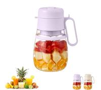 My Smoothies Cup Blender, Cup Blender for Smoothies, 1000Ml Portable Small Juice Cup, Rechargeable Household Multi-Function Juicer Juice Cup, Large Capacity (Purple)