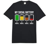 My Social Battery: Divertido, introvertido, Antisocial y de Baja energía Comfort Colors Adult Heavyweight T-Shirt