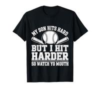 My Son Hits Hard But I Hit Harder So Watch Yo Mouth |- Camiseta