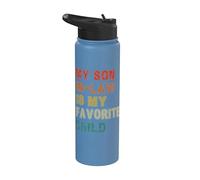 My Son In Law Is My Favorite Child For Women Funny Stainless Steel Insulated Water Bottle