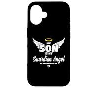My Son Is My Guardian Angel He Watches Over Me In Memory Carcasa para iPhone 16