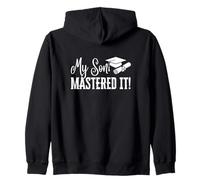 My Son Mastered It Masters Degree Graduación Hombres Divertido MBA Sudadera con Capucha