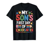 My Son’s First Day Of Kindergarten First Day Of School Funny Camiseta