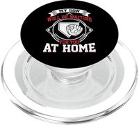 My Son Will Be Waiting For You At Home Baseball Catcher Life PopSockets PopGrip para MagSafe