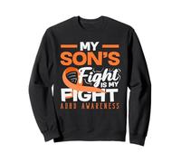My Sons Fight Is My Fight ADHD Awareness Cinta Naranja Sudadera