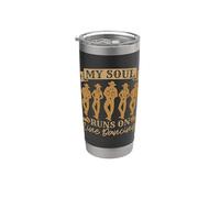 My Soul Corre En Línea Línea De Música Country Dance Line Baile Vaso térmico de acero inoxidable de doble pared