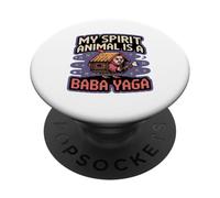 My Spirit Animal es un Baba Yaga Adecuado para Hombres Mujeres. PopSockets PopGrip Adhesivo