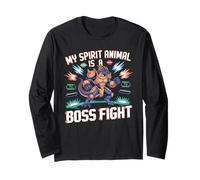 My Spirit Animal es un dragón Retro para Jugadores de Lucha contra Jefes Manga Larga