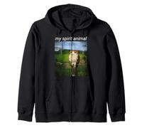 My Spirit Animal Funny Meowl Meme, Cat Owl Meme Sudadera con Capucha