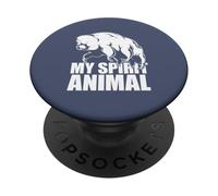 MY Spirit Animal Funny Strong Water Bear Tardigrade Meme PopSockets PopGrip Adhesivo