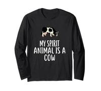 My Spirit Animal Is A Cow - Camiseta Divertida de Vacas Manga Larga