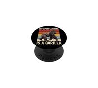 My Spirit Animal Is A Gorilla Safari PopSockets PopGrip Adhesivo