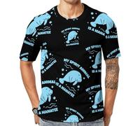 My Spirit Animal is A Manatee - Camiseta unisex de manga corta con gráfico, Multicolor, L