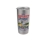 My Spirit Animal Is A Pigeon At A Baseball Game Vaso térmico de acero inoxidable de doble pared