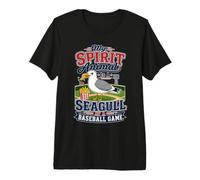 My Spirit Animal Is A Seagull At A Baseball Game Camiseta Premium