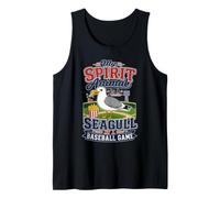 My Spirit Animal Is A Seagull At A Baseball Game Camiseta sin Mangas