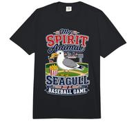 My Spirit Animal Is A Seagull At A Baseball Game Comfort Colors Adult Heavyweight T-Shirt