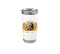 My Spirit Animal Is A Trash Panda Funny Raccoon Vaso térmico de acero inoxidable de doble pared