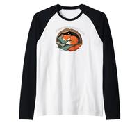 My Spirit Animal is Napping Sleeping Fox Camiseta Manga Raglan