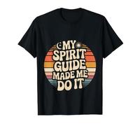 My Spirit Guide Made Me Do It Viaje Espiritual - Camiseta gráfica económica, Hombre, Negro, M
