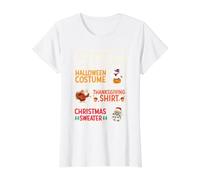 My Spooky Halloween Acción de Gracias Ugly Christmas Costume Fall Camiseta gráfica económica, Mujer, Blanco, M
