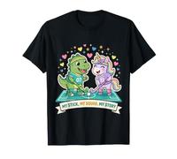 My Stick My Squad My Story Hockey sobre césped Unicorn Dino Camiseta